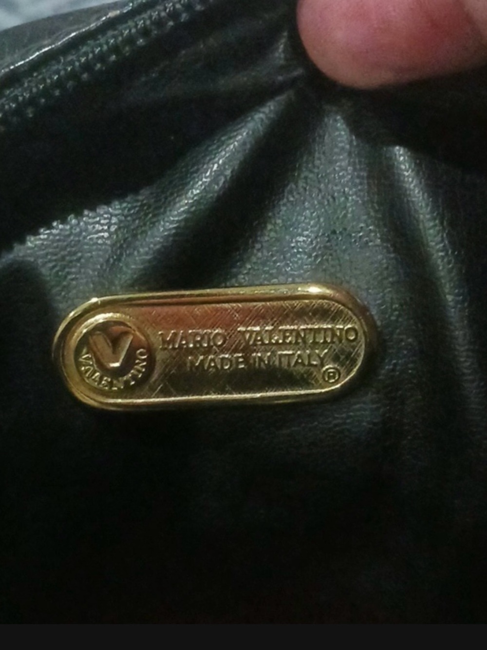 Vintage Mario Valentino Embossed Ribbed Leather Camera Bag - Picture 2 of 4
